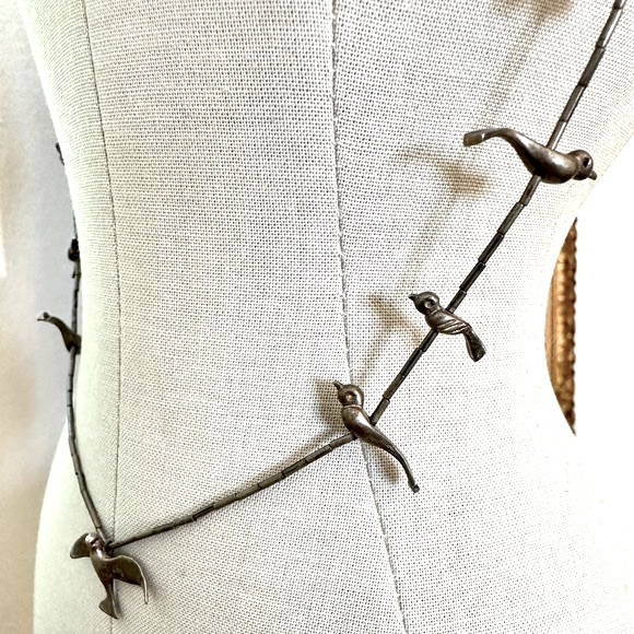 Vintage sterling silver bird fetish necklace - Picture 3 of 14